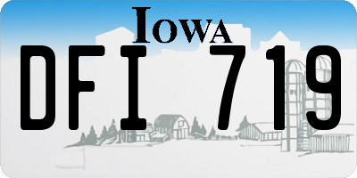 IA license plate DFI719