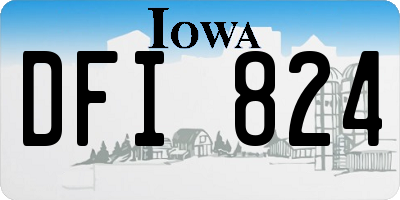 IA license plate DFI824