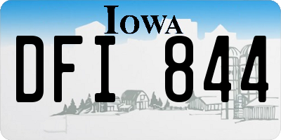 IA license plate DFI844