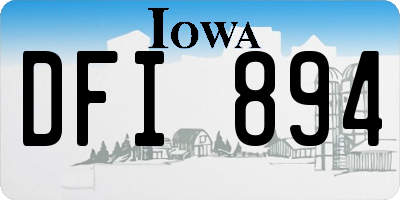 IA license plate DFI894