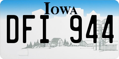 IA license plate DFI944