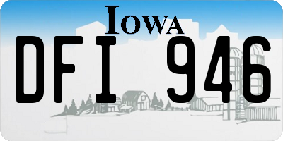 IA license plate DFI946