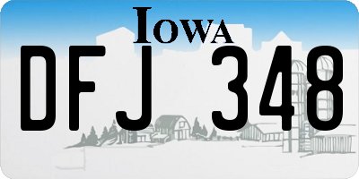 IA license plate DFJ348