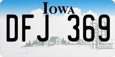 IA license plate DFJ369