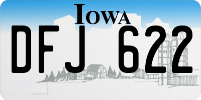 IA license plate DFJ622