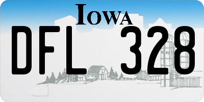 IA license plate DFL328