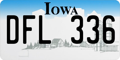 IA license plate DFL336