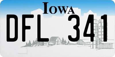 IA license plate DFL341