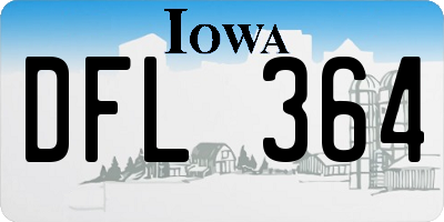 IA license plate DFL364