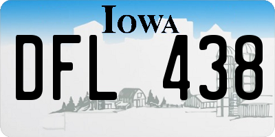 IA license plate DFL438