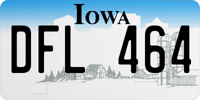 IA license plate DFL464