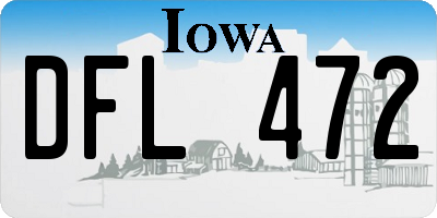 IA license plate DFL472