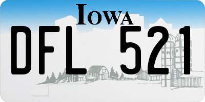 IA license plate DFL521