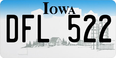 IA license plate DFL522