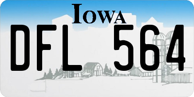 IA license plate DFL564