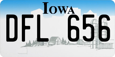 IA license plate DFL656