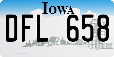 IA license plate DFL658