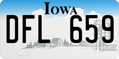 IA license plate DFL659