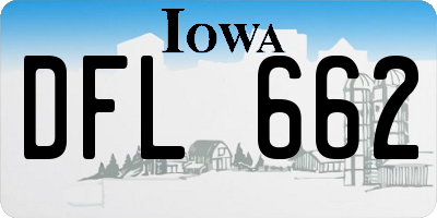 IA license plate DFL662