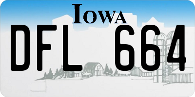 IA license plate DFL664
