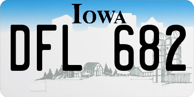 IA license plate DFL682
