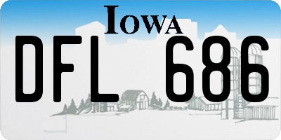 IA license plate DFL686