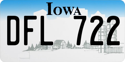 IA license plate DFL722