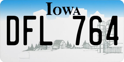 IA license plate DFL764