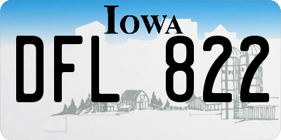 IA license plate DFL822