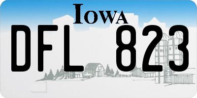 IA license plate DFL823