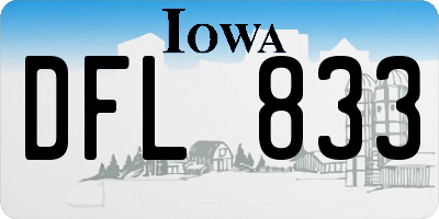 IA license plate DFL833