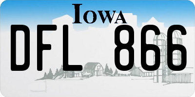IA license plate DFL866