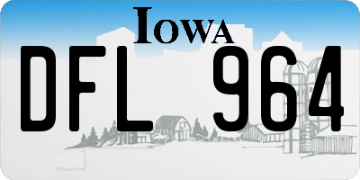 IA license plate DFL964