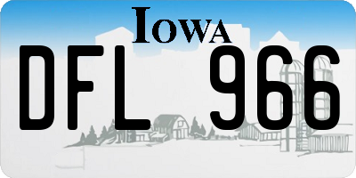 IA license plate DFL966