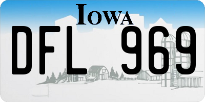 IA license plate DFL969