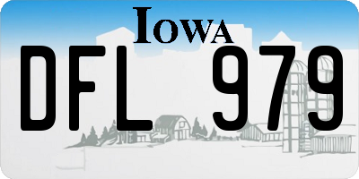 IA license plate DFL979