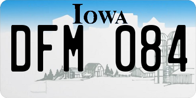 IA license plate DFM084