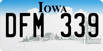 IA license plate DFM339