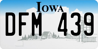 IA license plate DFM439