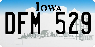 IA license plate DFM529