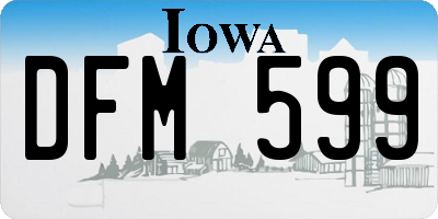 IA license plate DFM599