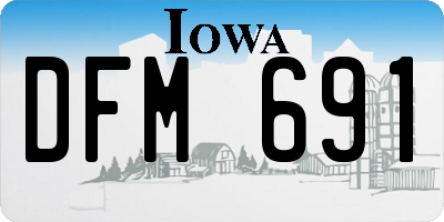 IA license plate DFM691