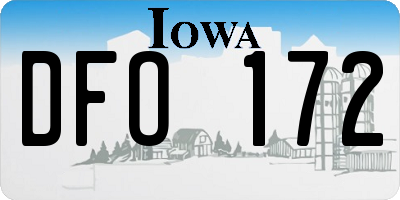 IA license plate DFO172