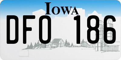 IA license plate DFO186
