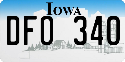 IA license plate DFO340