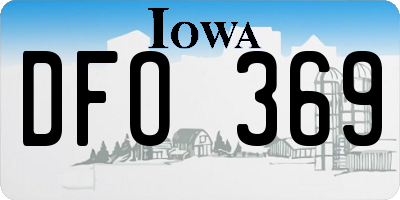 IA license plate DFO369
