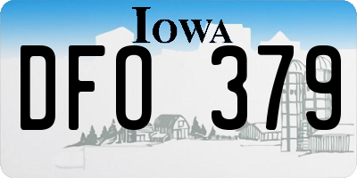 IA license plate DFO379
