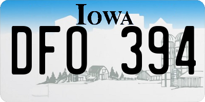 IA license plate DFO394