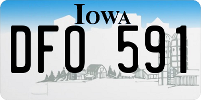 IA license plate DFO591