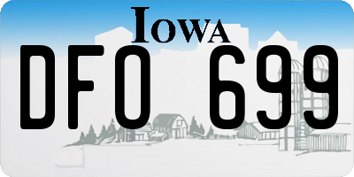 IA license plate DFO699